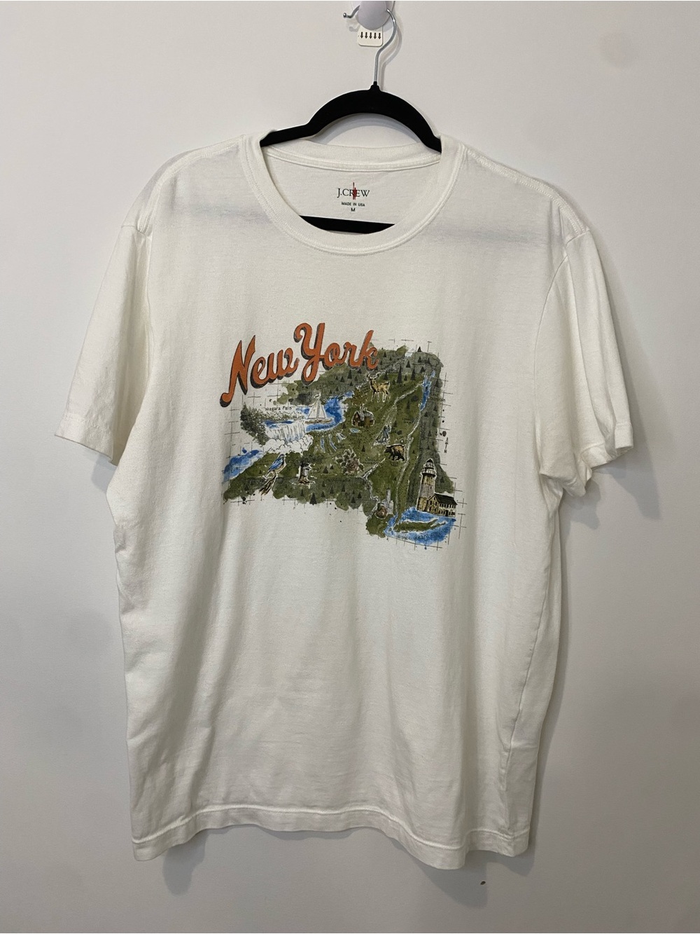 J.Crew Vintage Style New York Map Shirt